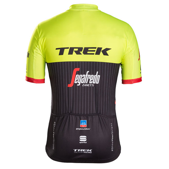 Maglia Trek Segafredo Manica Corta 2017 verde e nero